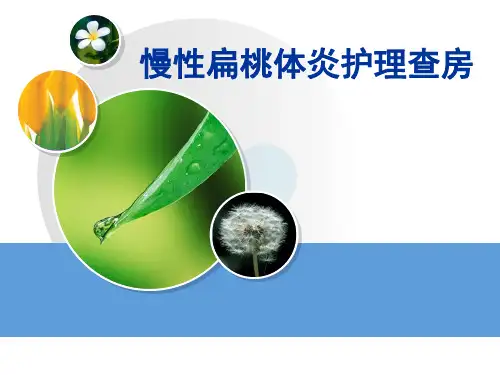 慢性扁桃体炎护理查房ppt课件