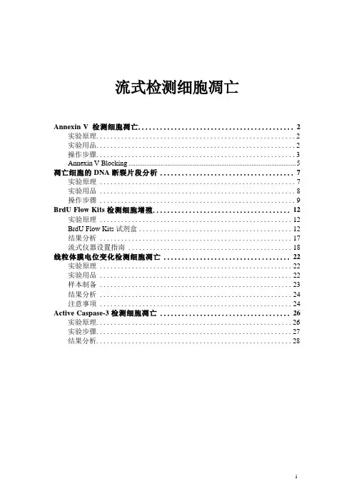 流式细胞仪检测细胞凋亡操作流程