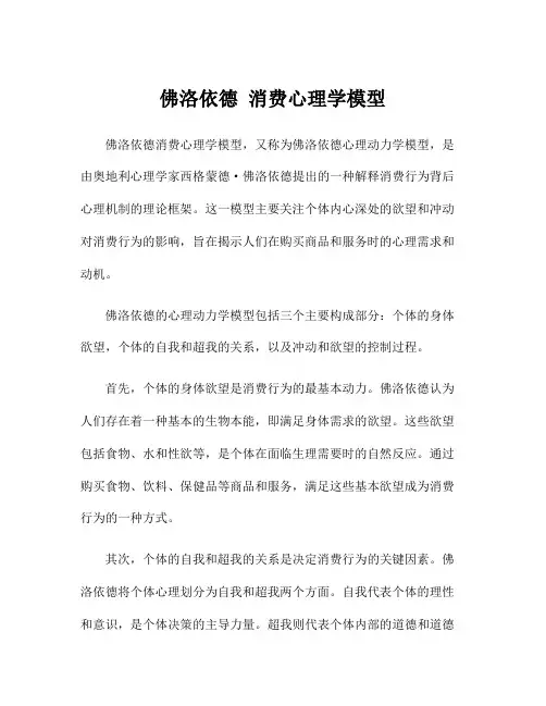 佛洛依德 消费心理学模型