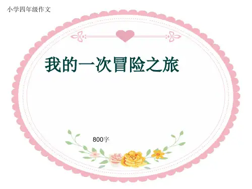 小学四年级作文《我的一次冒险之旅》800字(共11页PPT)