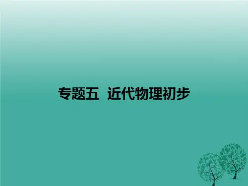 高考物理二轮复习专题五近代物理初步课件.ppt