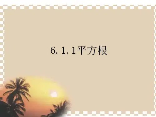 2021年沪科版数学七年级下册第六章《平方根 立方根》公开课课件.ppt