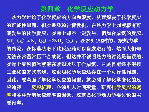 物理化学第七章,化学动力学基础
