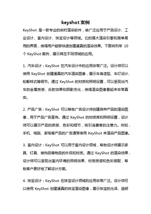 keyshot案例