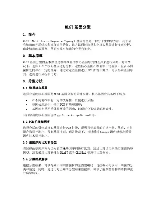 mlst基因分型