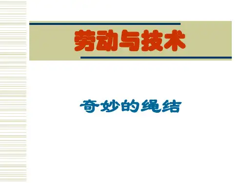 优质课一等奖小学综合实践《奇妙的绳结》