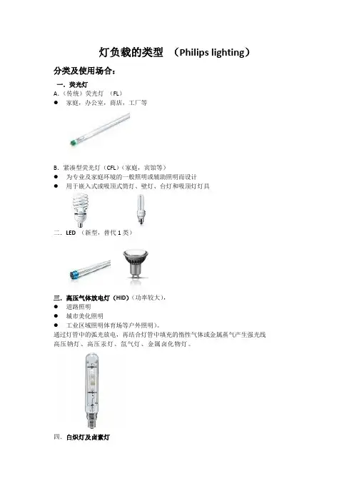 灯负载分类