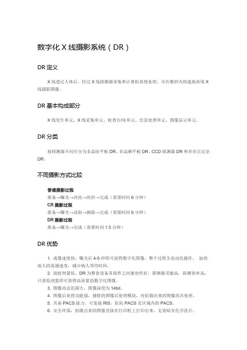 数字化X线摄影系统百科