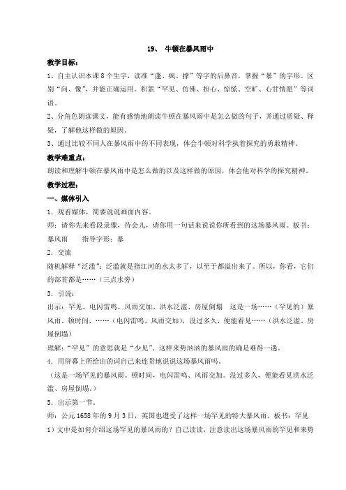 牛顿在暴风雨中