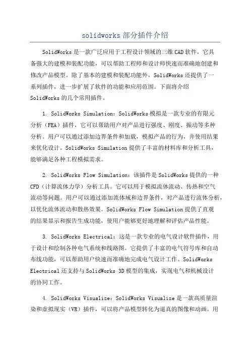 solidworks部分插件介绍