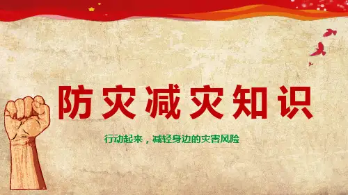(新)防灾减灾培训PPT(安全行业讲座培训课件)