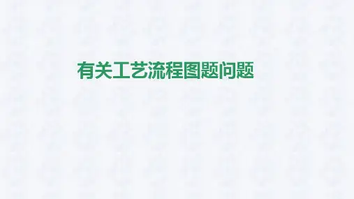 2021年中考化学专题复习---工艺流程图题
