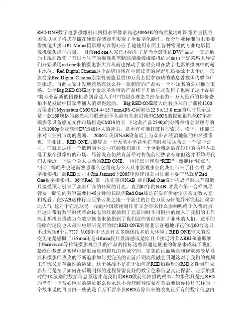 REDONE数字电影摄像机简介