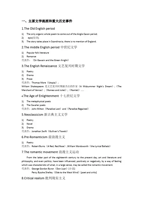英国文学资料
