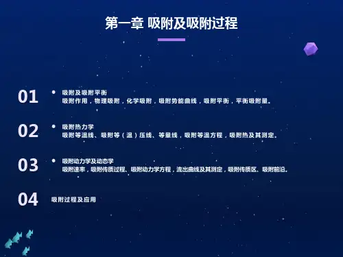 吸附动力学及动态学