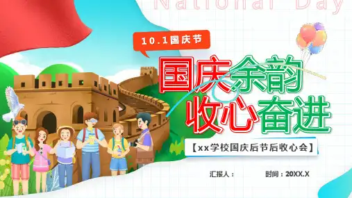 国庆节国庆节后收心建议专题PPT课件