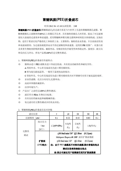 聚醚砜膜