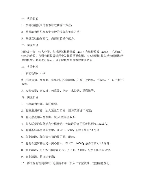 核酸_提取实验报告