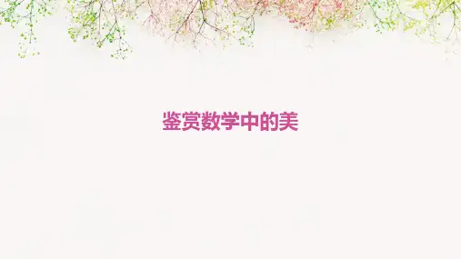 鉴赏数学中的美PPT