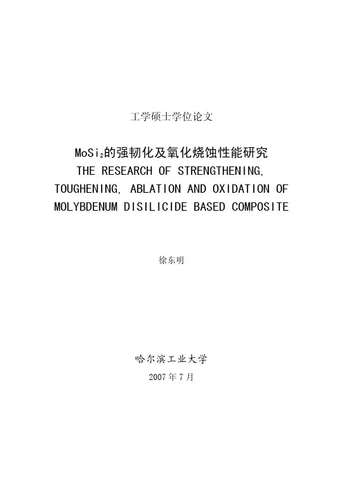 MoSi2的强韧化及氧化烧蚀性能研究