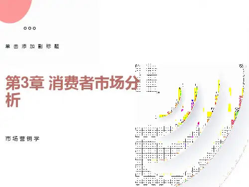 市场营销学-第三章分析消费者市场与购买行为