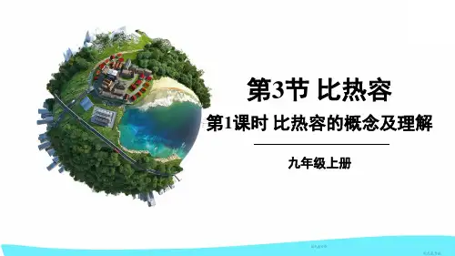 九年级物理上册教学课件《比热容的概念及理解》