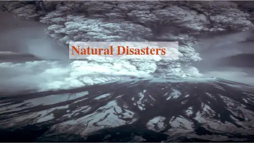 高中英语必修一u4Natural Disasters核心词汇
