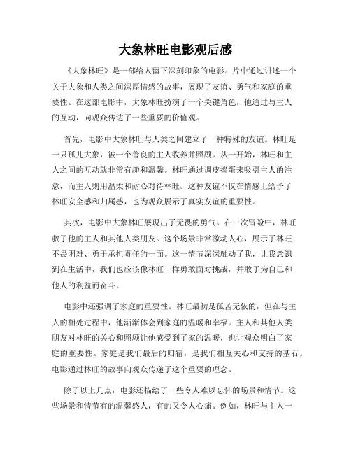 大象林旺电影观后感
