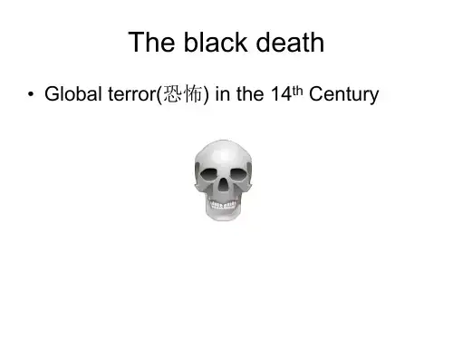 The black death.(黑死病)