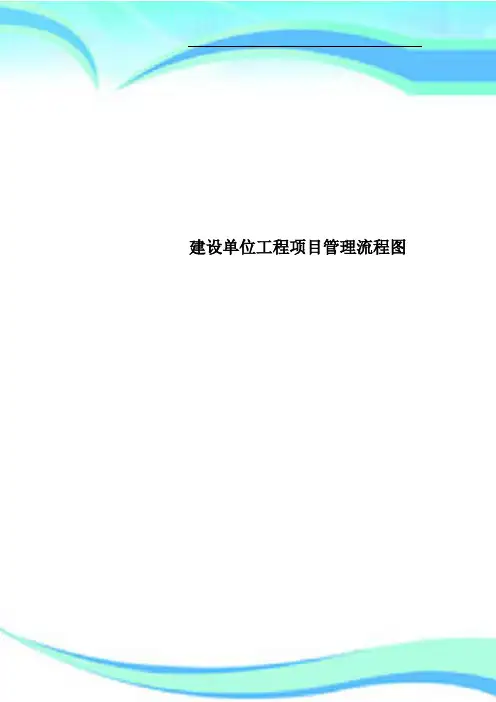 建设单位工程项目管理流程图