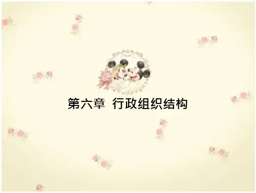 行政组织学通论-第06章行政组织结构