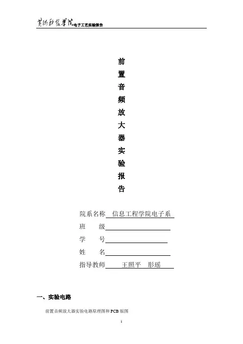 前置音频放大器