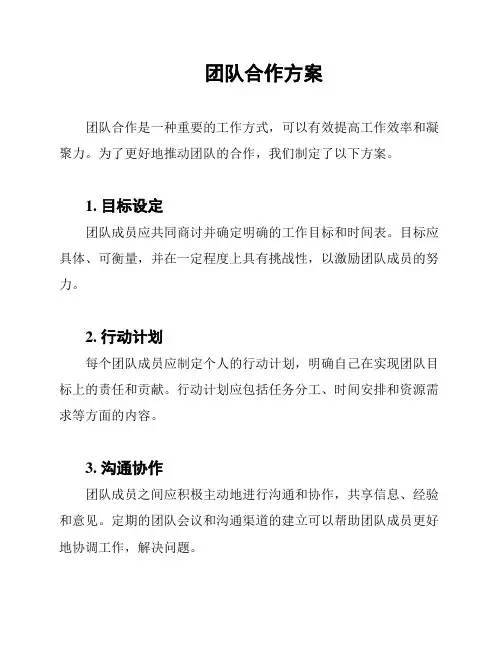 团队合作方案