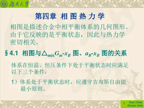 第四章 相图热力学