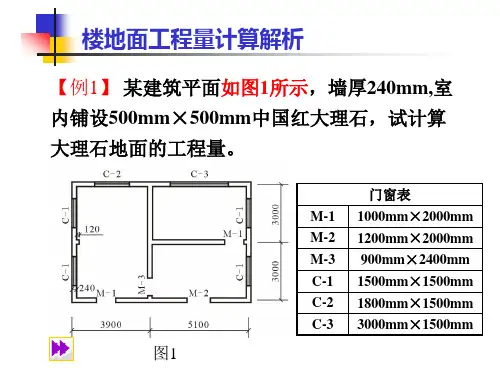 【建筑算量】装饰预算工程量计算例题