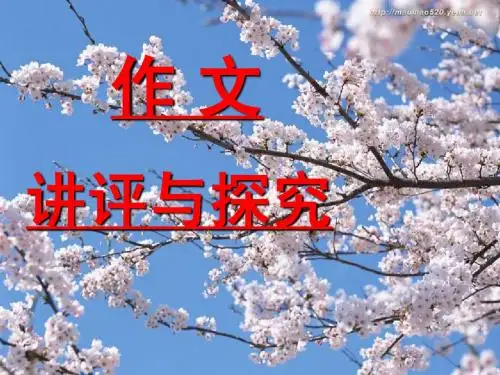 半命题作文讲评与探究2班