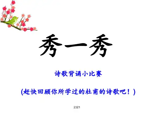 杜甫《旅夜书怀》PPT课件