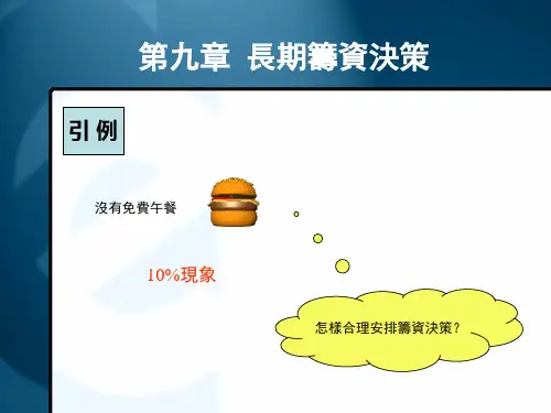 公司财务管理课件-长期筹资决策