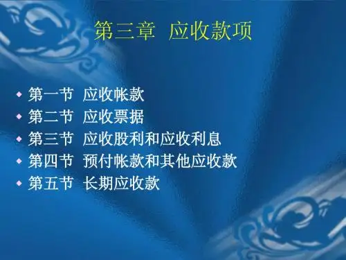 第3章 金融资产---应收款项