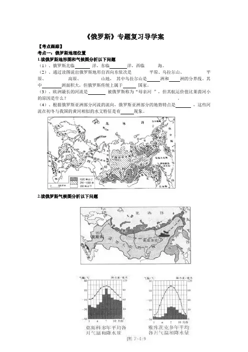 俄罗斯复习备课