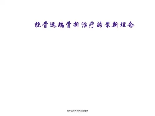 桡骨远端骨折的治疗进展 ppt课件