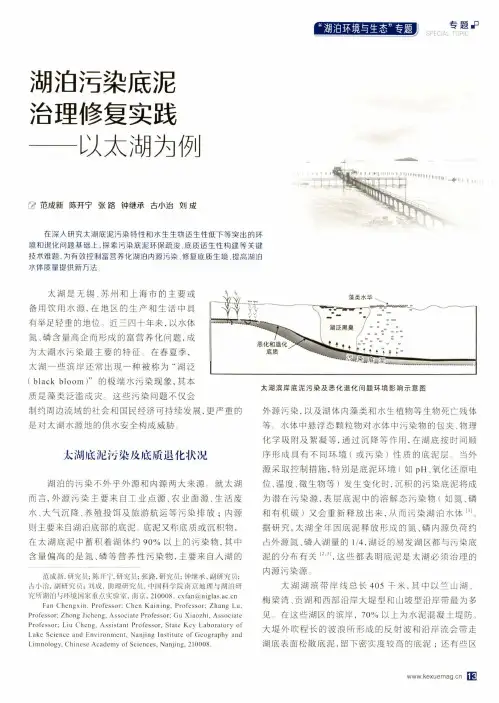 湖泊污染底泥治理修复实践--以太湖为例