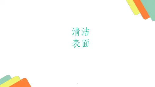 清洁表面技术ppt课件