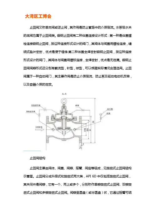 止回阀的结构及分类
