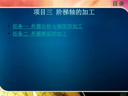 《数控编程技能训练项目教程》电子教案 项目1-3