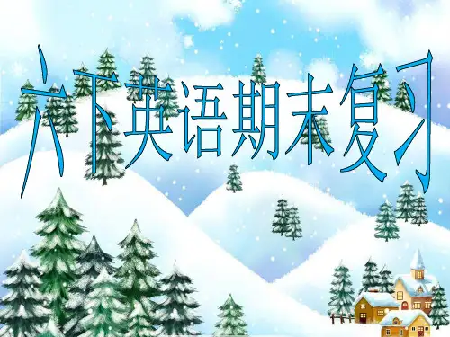 六下英语期末复习(闽教版)