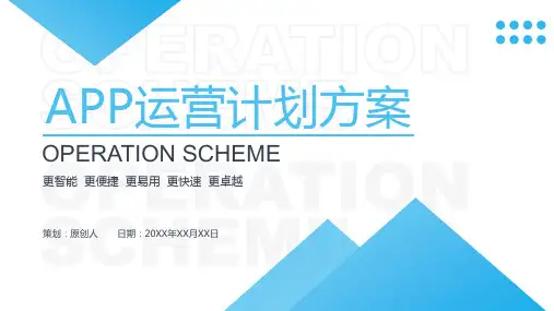 简约APP运营方案几何设计(多张PPT)