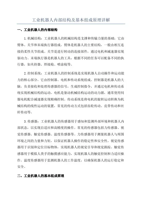 工业机器人内部结构及基本组成原理详解