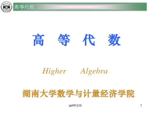 第一章 高等代数多项式ppt课件