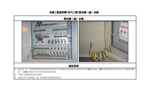 安装工程说明图-电气工程-配电箱(盘)安装